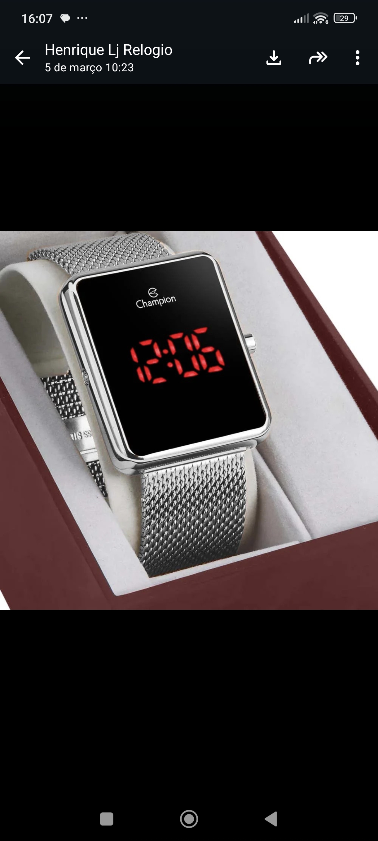 RELÓGIO CHAMPION DIGITAL PRATA