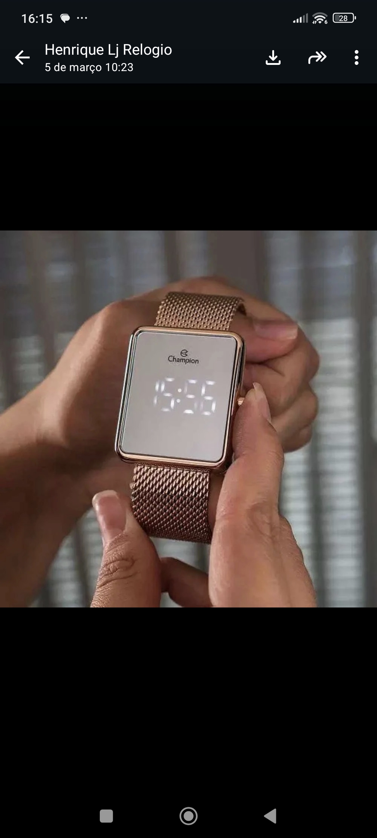 RELÓGIO CHAMPION DIGITAL ROSE