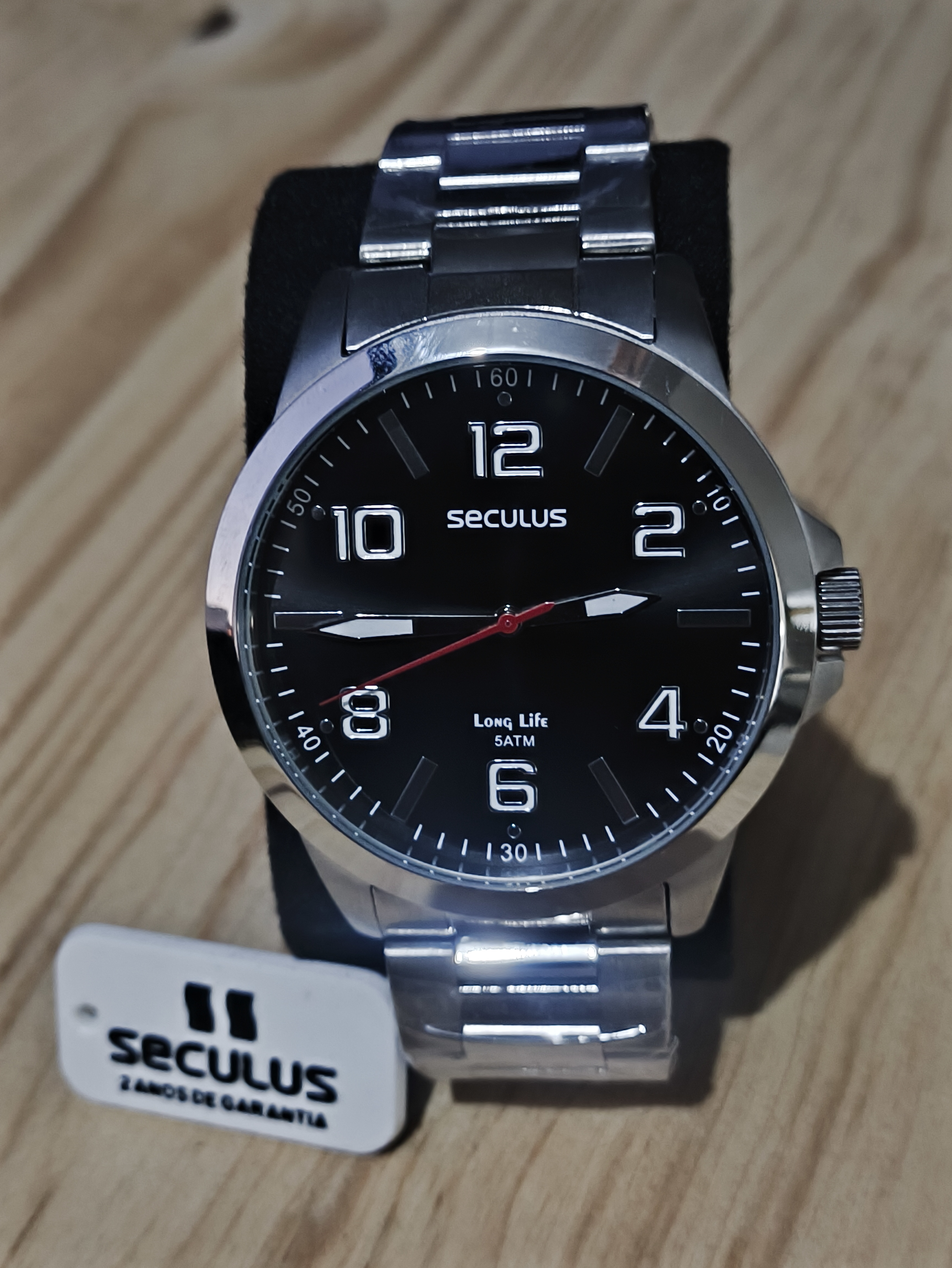 Relógio Seculus Long Life masculino