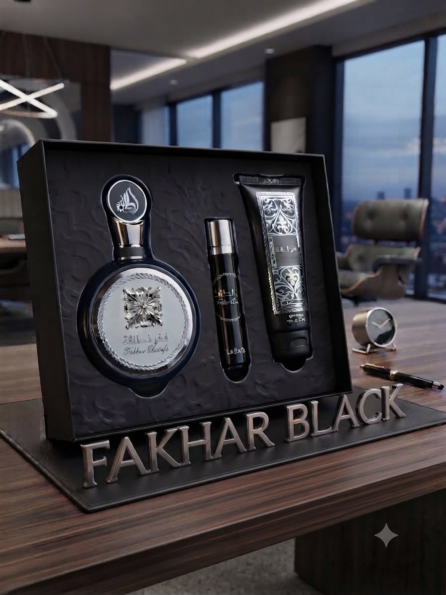 Kit Fahkar Black Lattafa Eau de Parfam - 100ml 